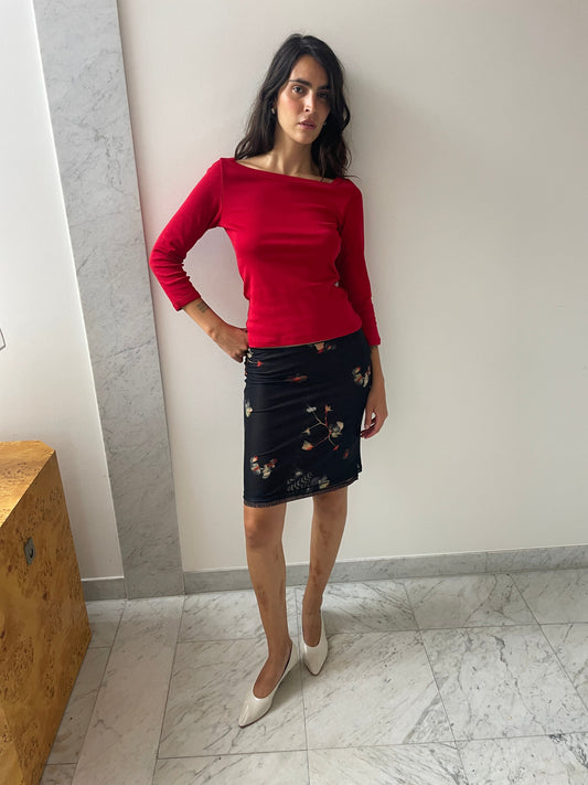 Duet Skirt, Black Pansy ECKHAUS LATTA