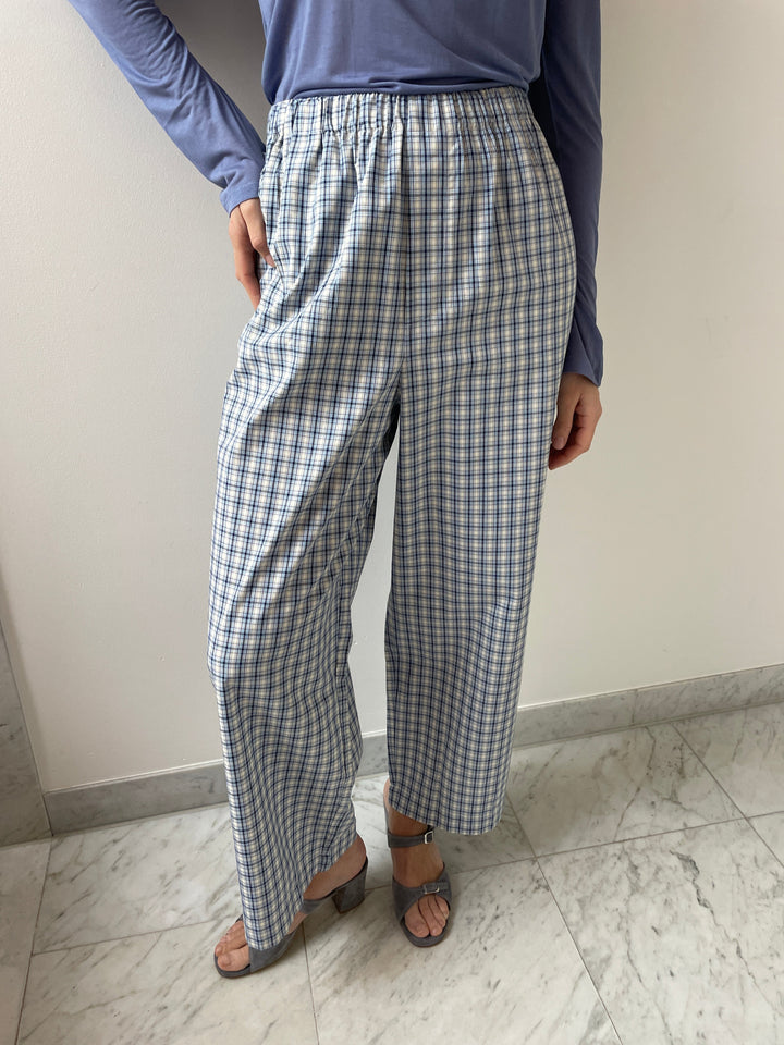Claude Pants, Blue Check BASERANGE