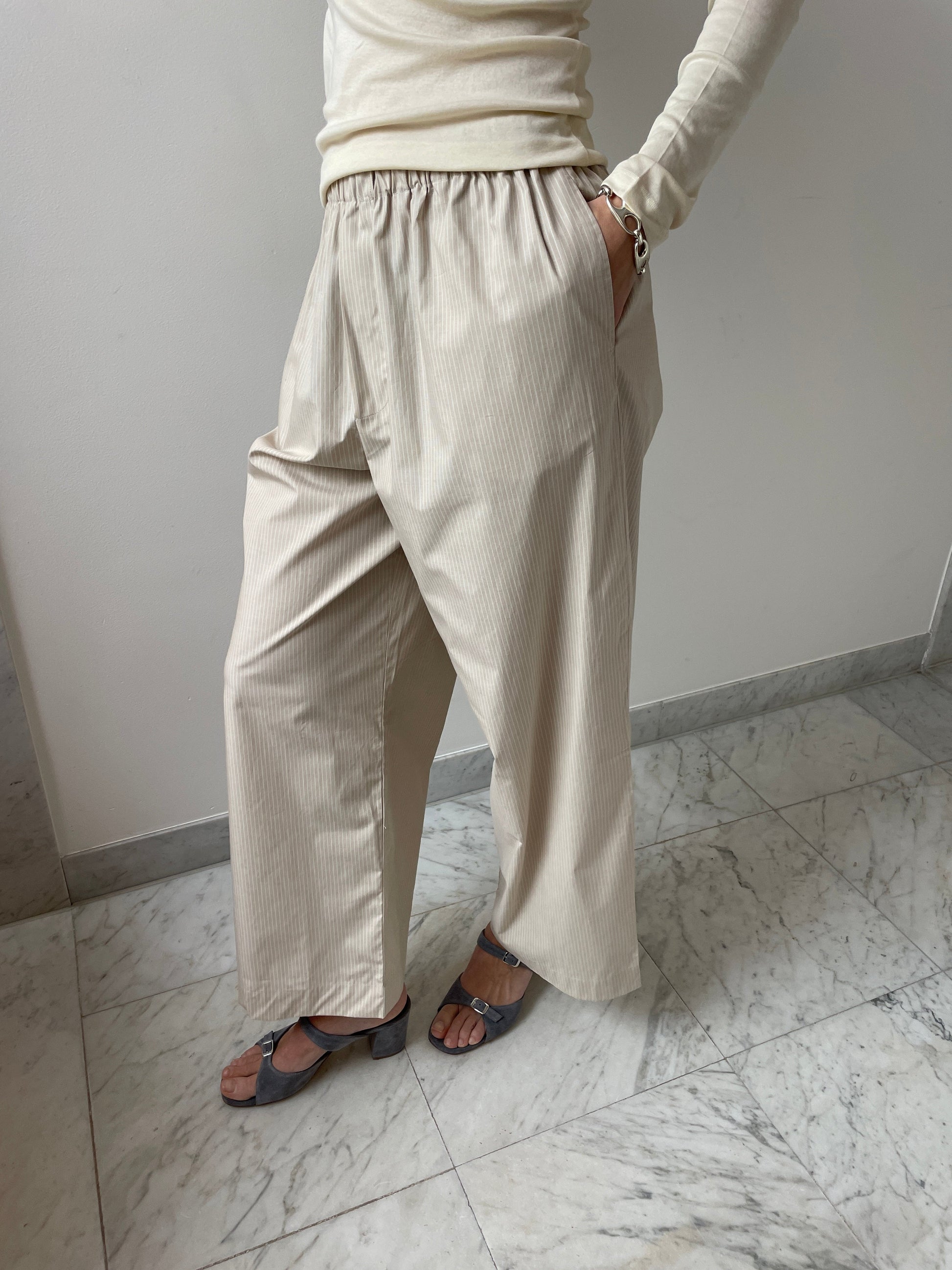 Claude Pants, Brown Stripe BASERANGE