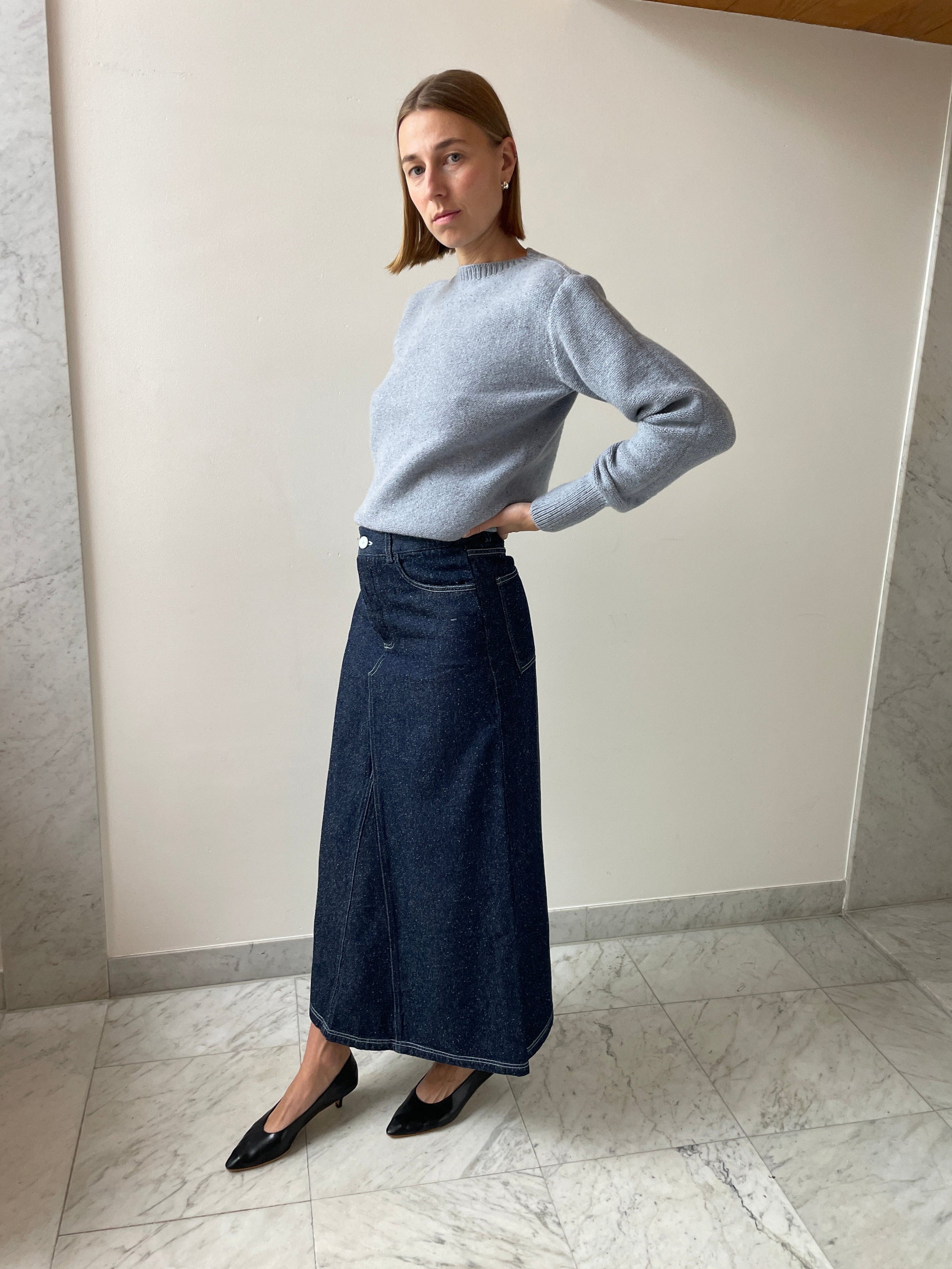 Tajo Skirt, Indigo Blue Wash BASERANGE