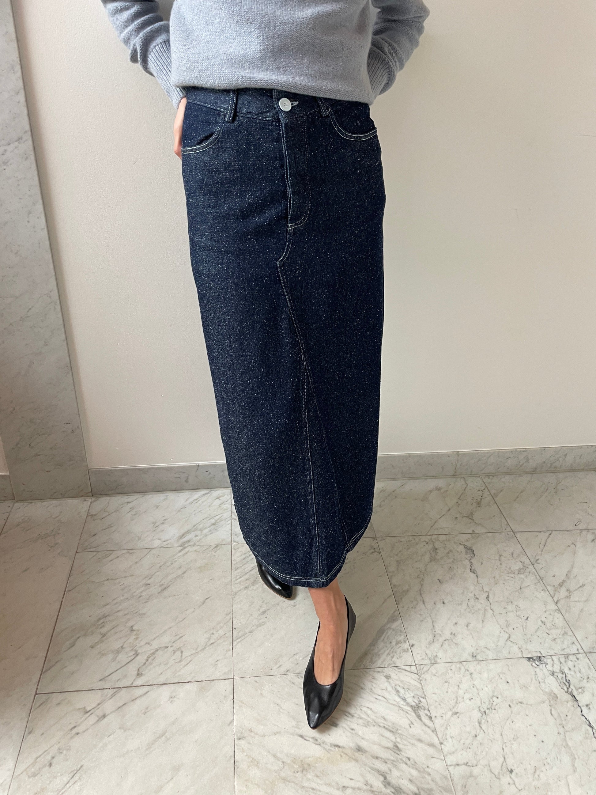 Tajo Skirt, Indigo Blue Wash BASERANGE