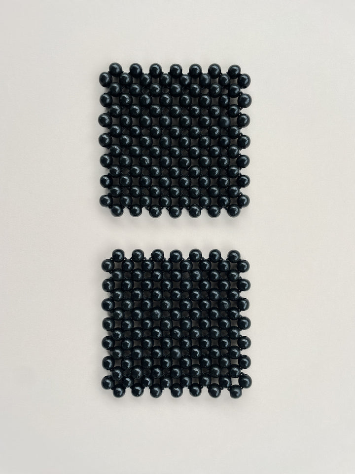 Lacquer Coaster Set, Black PIEN STUDIOS