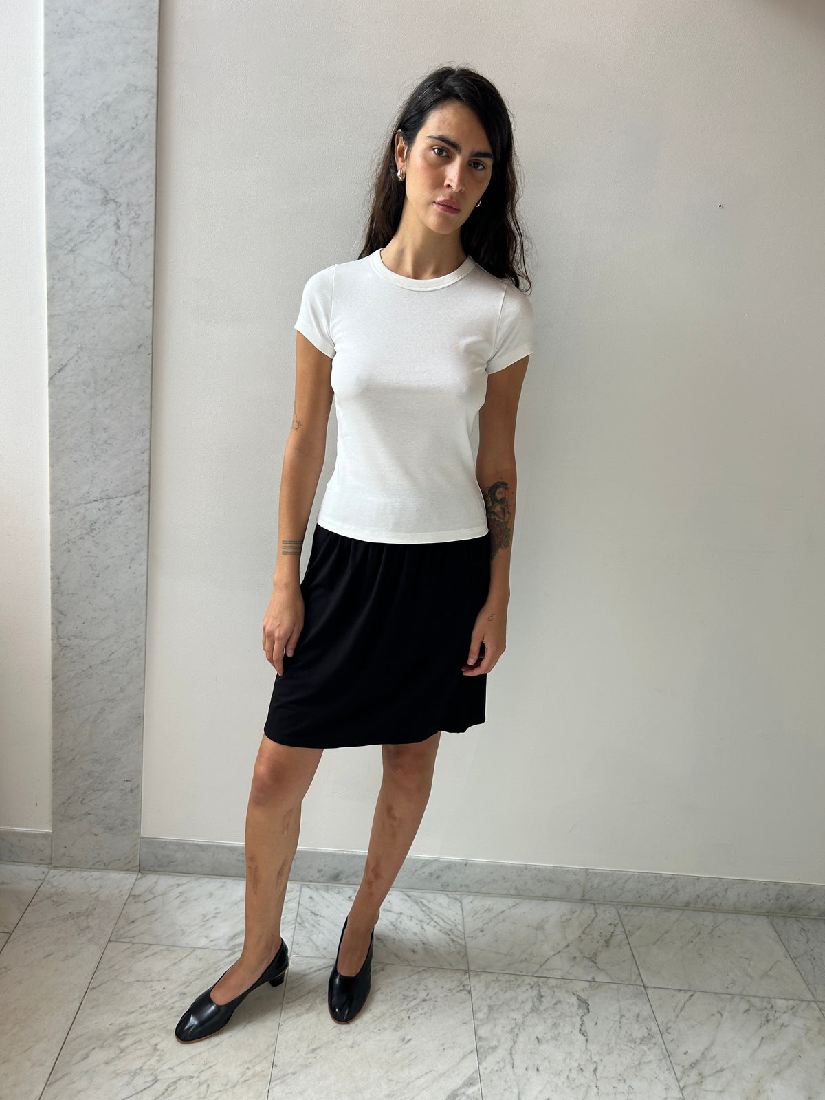 Recline Skirt, Black KYE INTIMATES