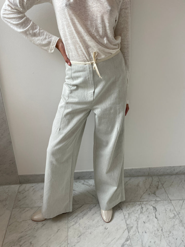 Arthur Pants, Ecru Denim BASERANGE