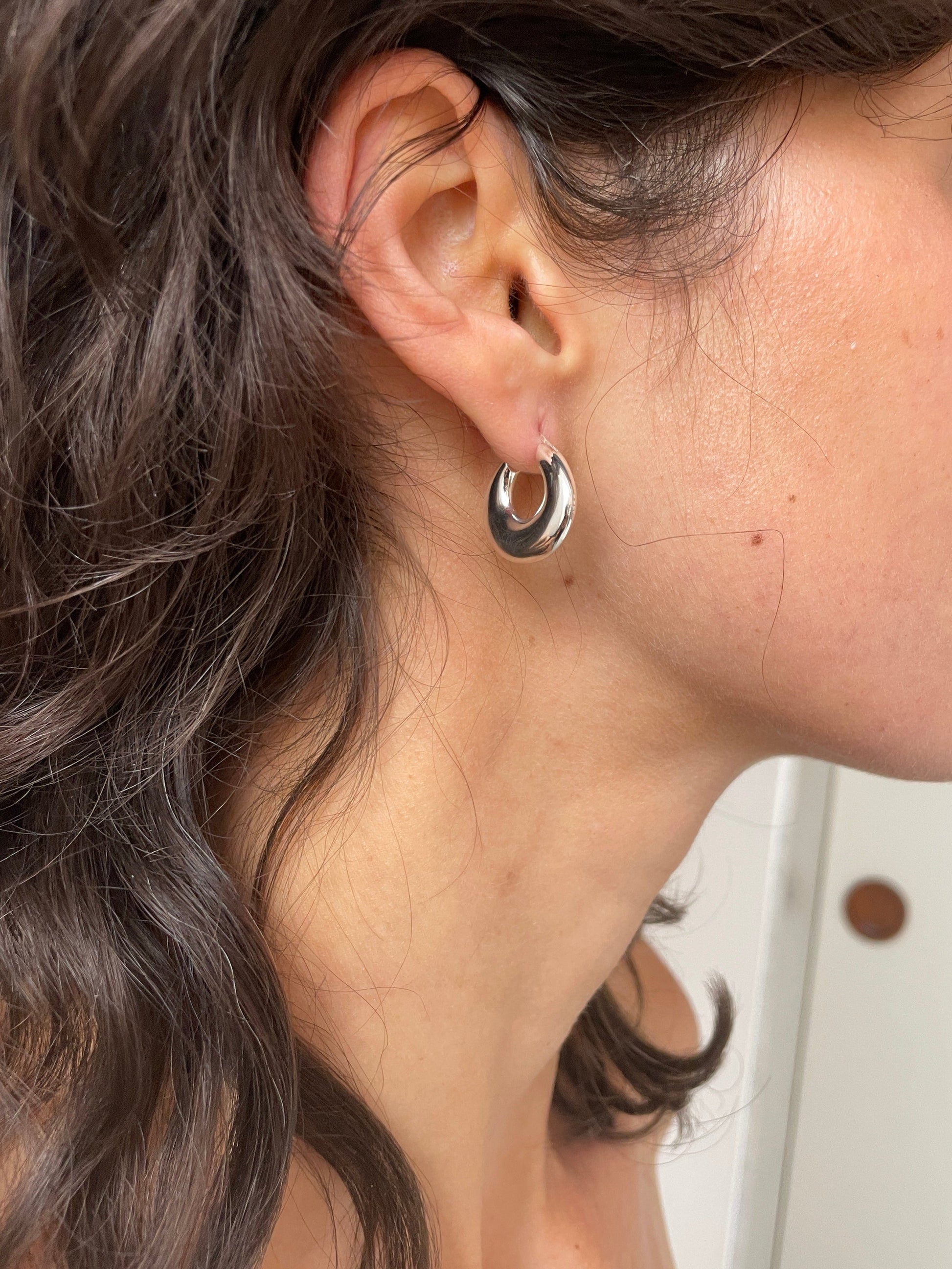 Discus Hoops, Sterling Silver SOPHIE BUHAI
