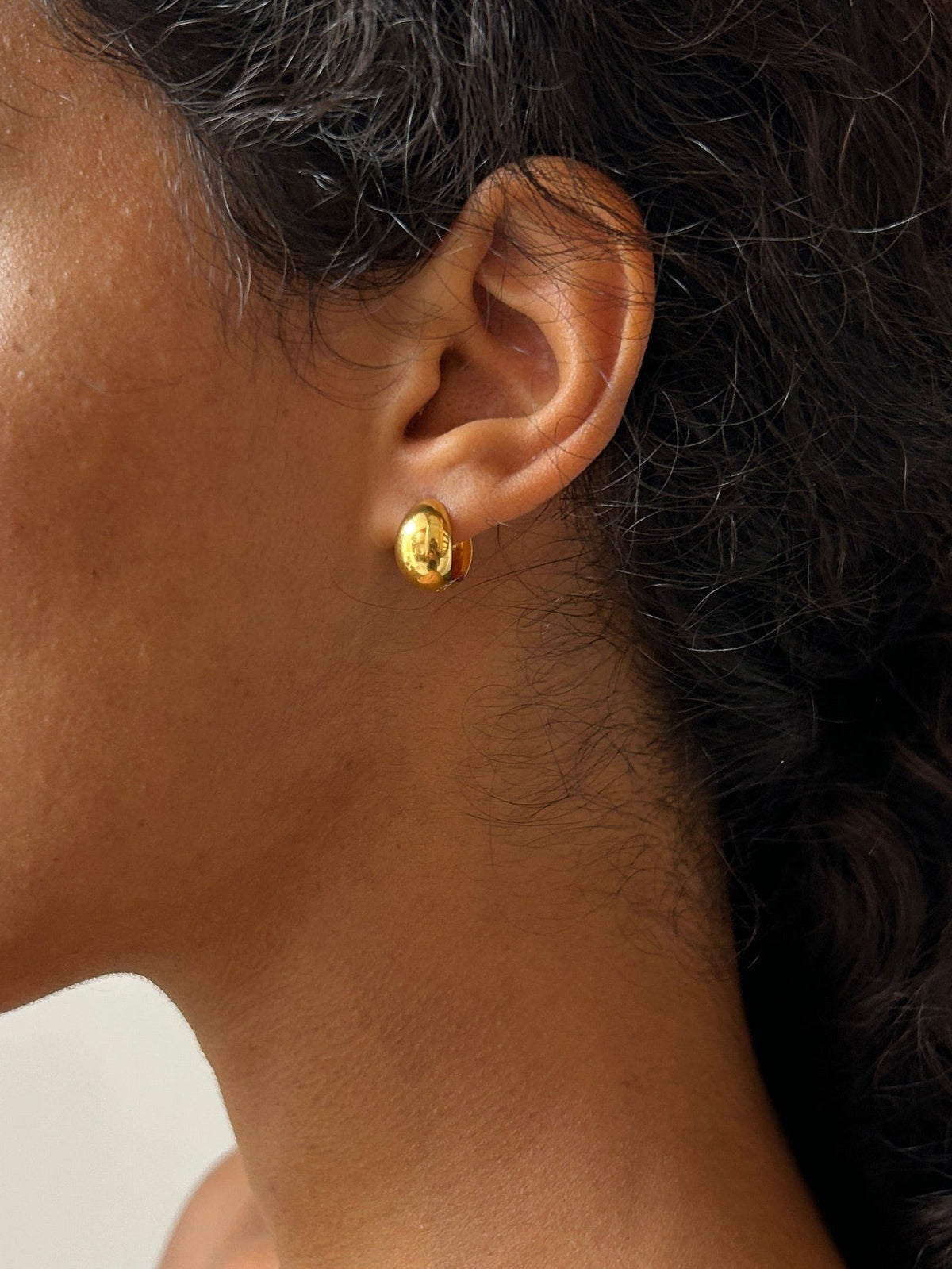 Reversible Hinged Hoops, Gold Vermeil SOPHIE BUHAI