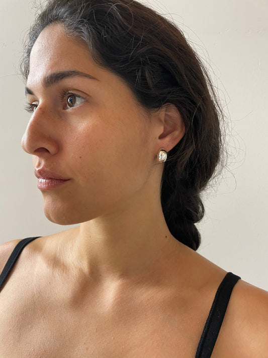 Small Hinged Hoops, Silver SOPHIE BUHAI