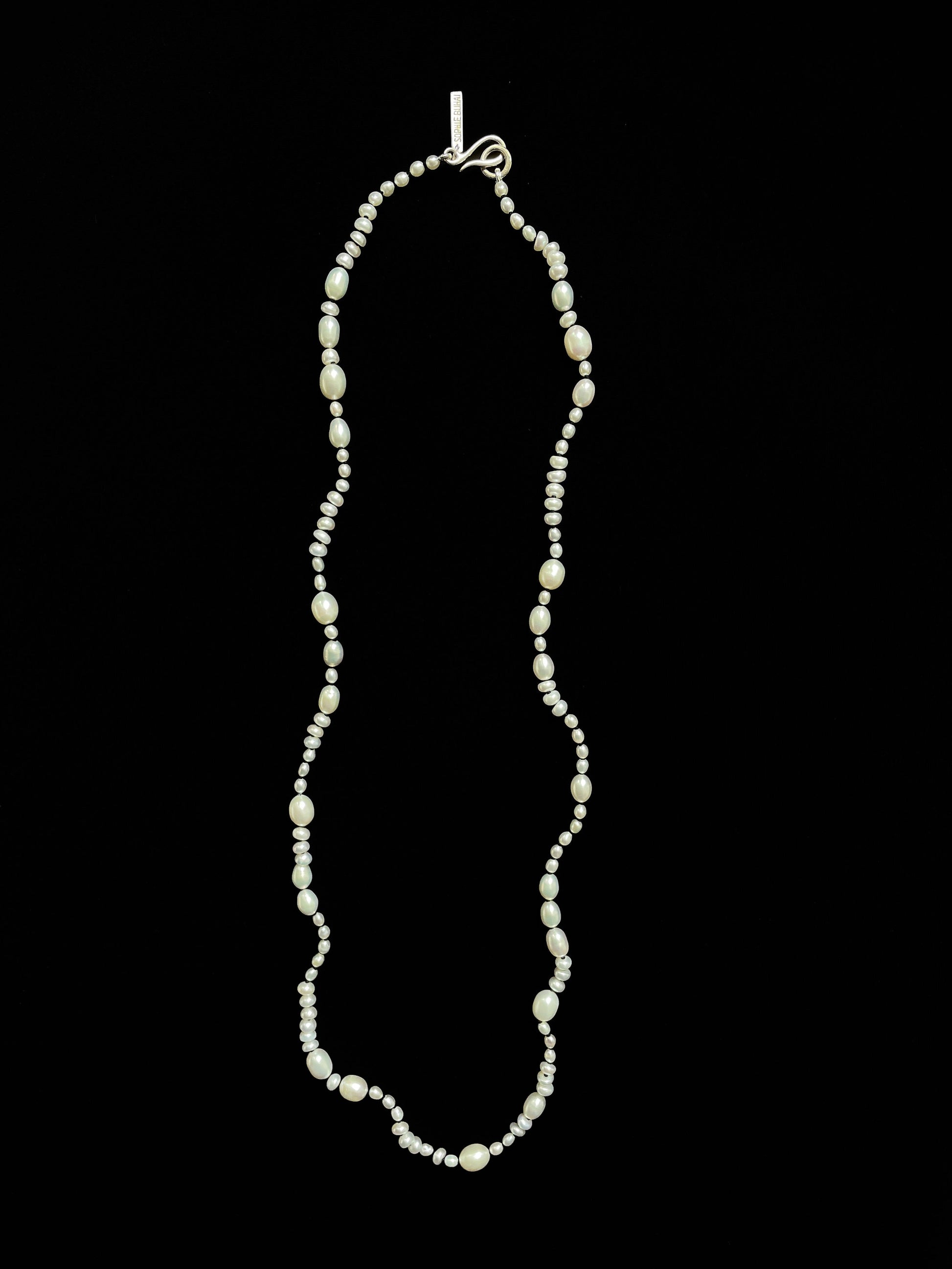 White Pearl Mermaid Necklace, 24", Pearl SOPHIE BUHAI