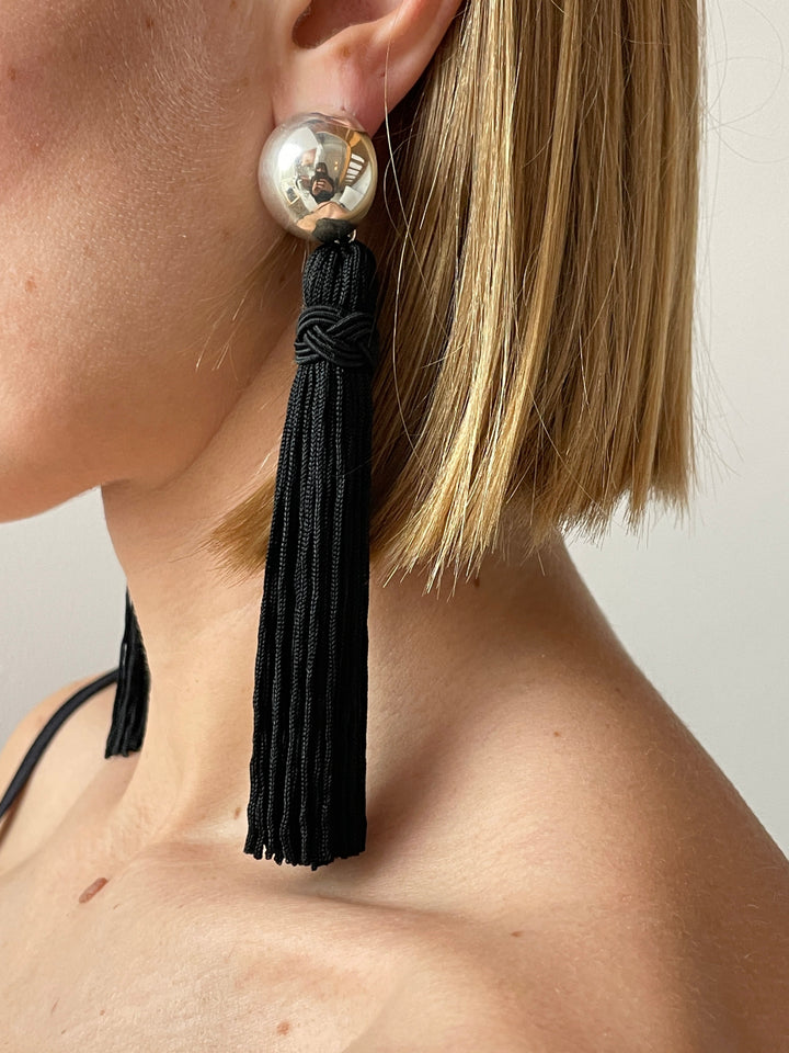 Venetian Tassel Earrings, Silver SOPHIE BUHAI
