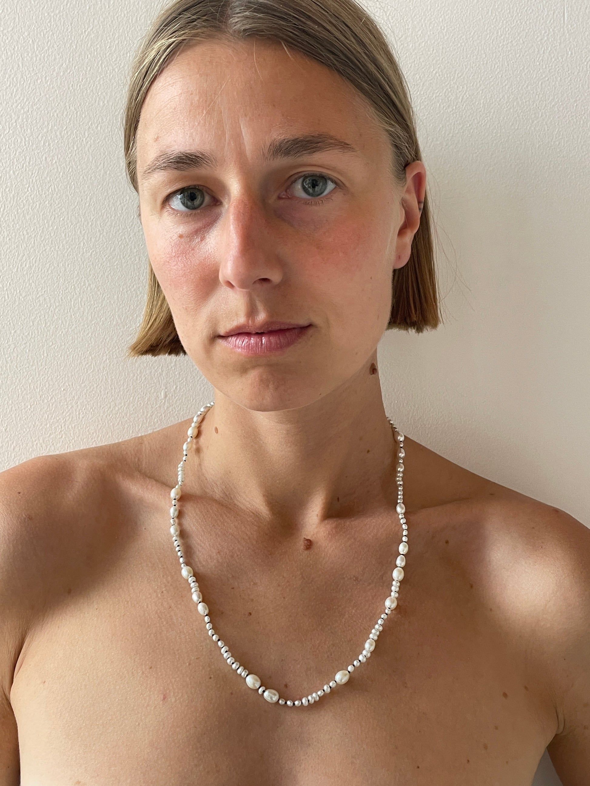 White Pearl Mermaid Necklace, 24", Pearl SOPHIE BUHAI