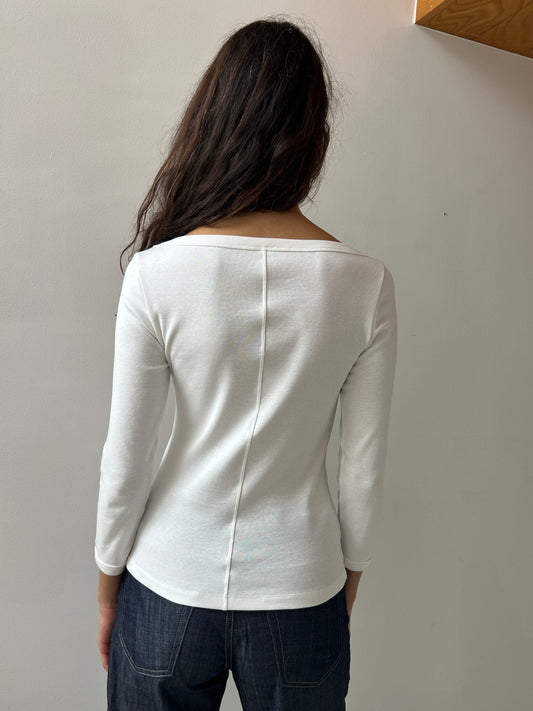Steffi Tee, White FLORE FLORE
