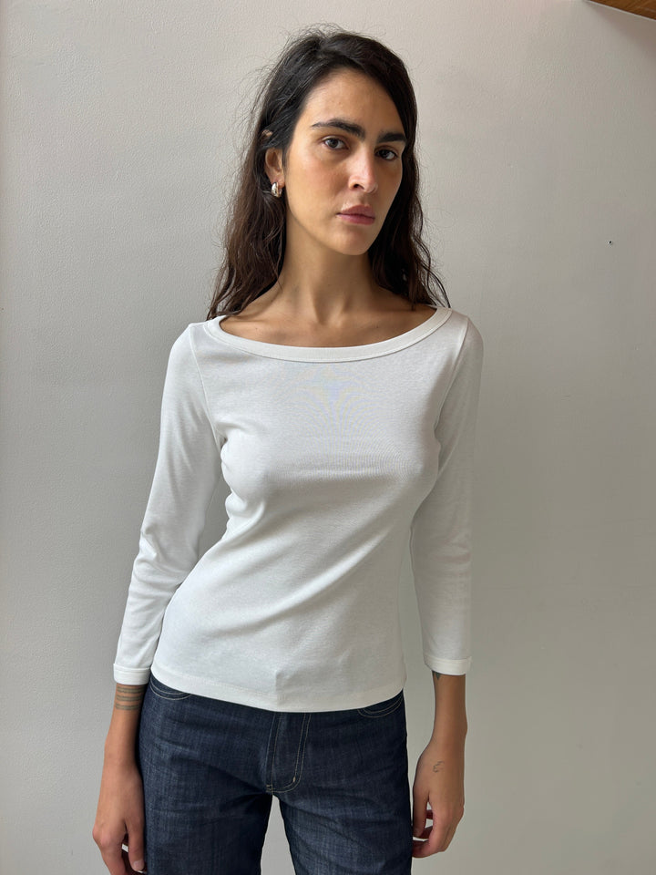 Steffi Tee, White FLORE FLORE