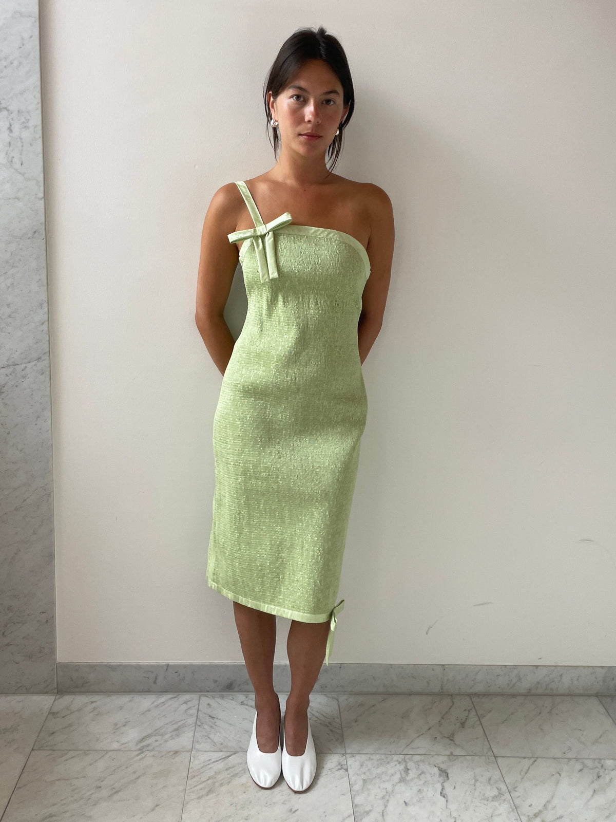 almond green dress Almond Green Dress