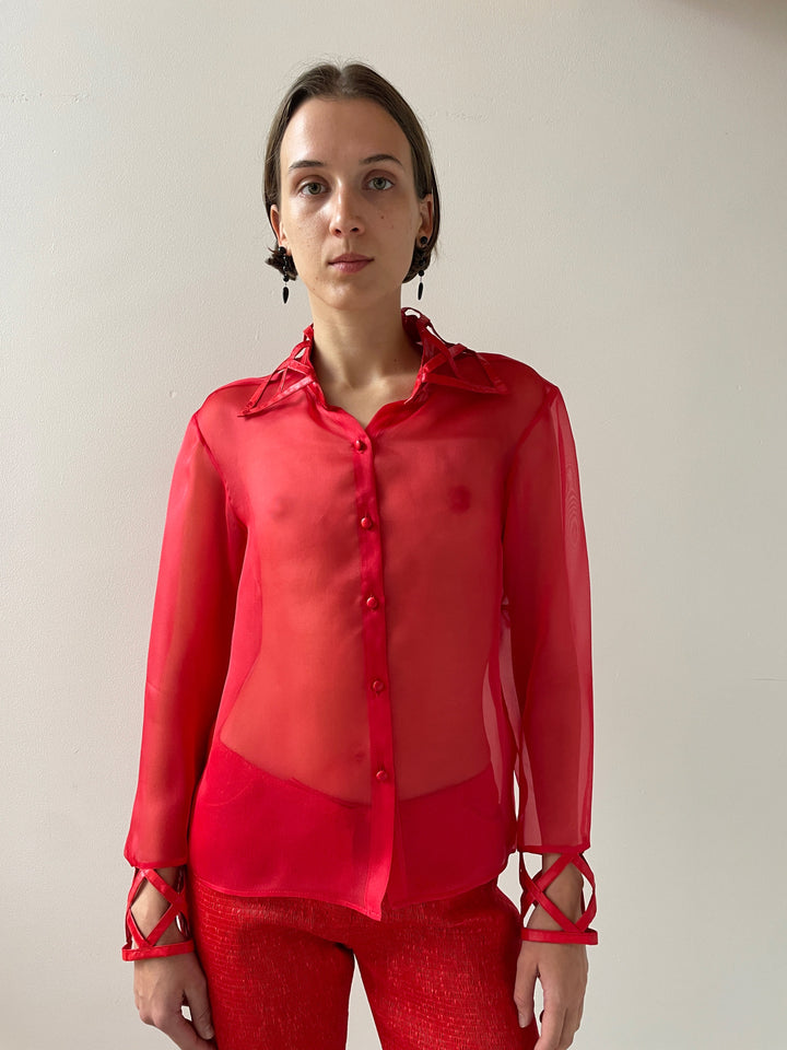 Shirt Lozanges, Red SUPER YAYA