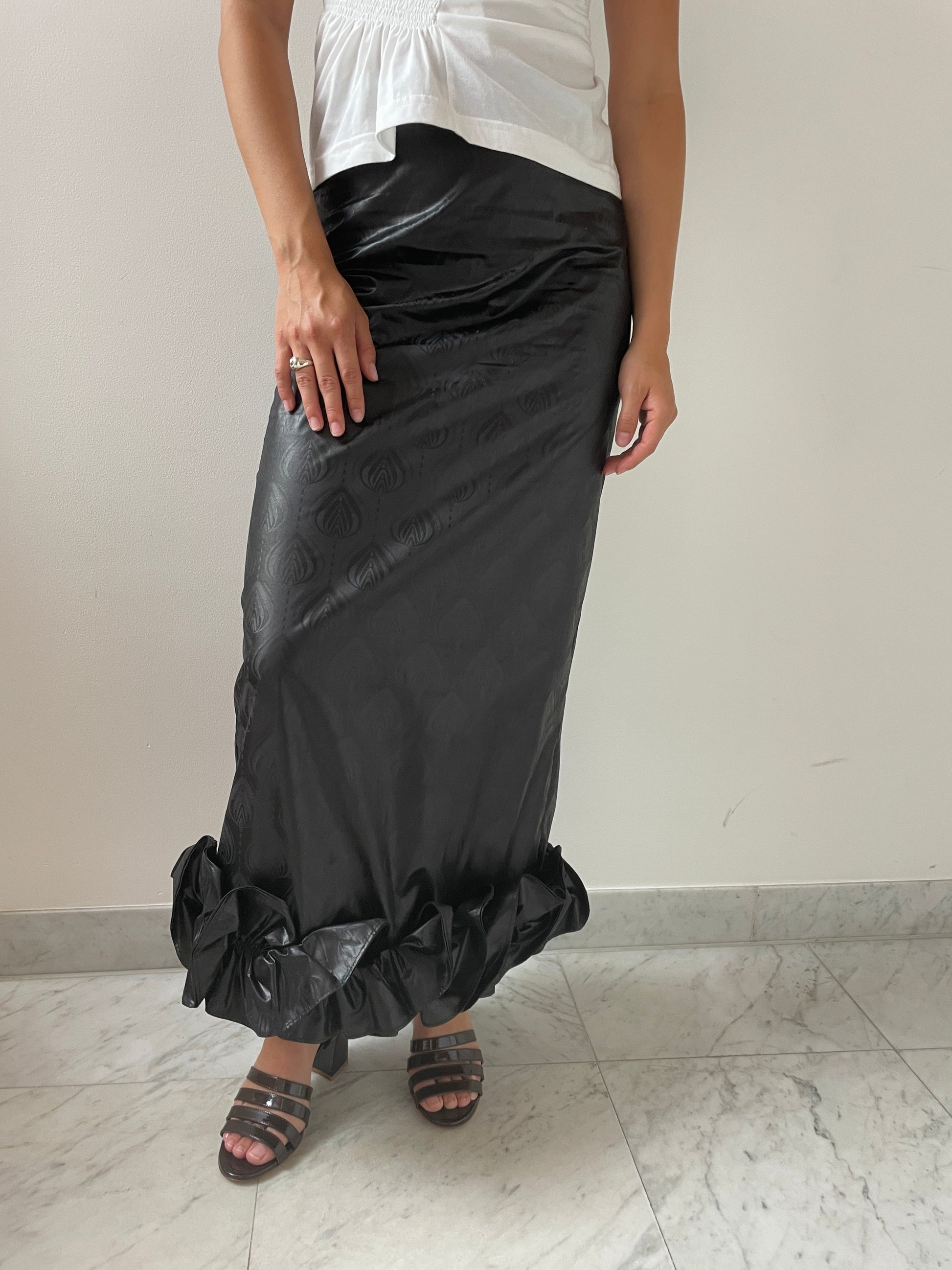 Nayla Maxi Skirt, Black SUPER YAYA