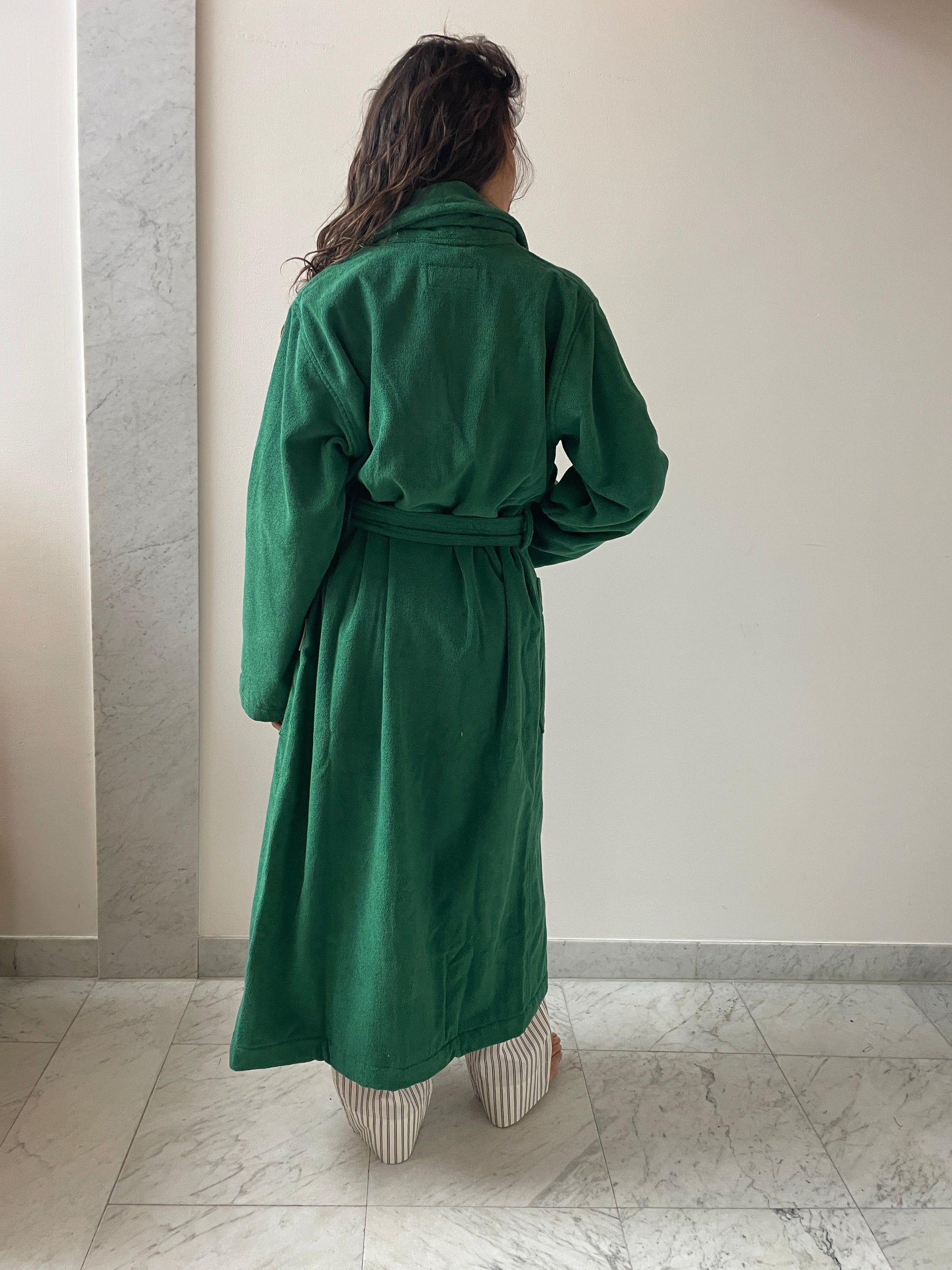Classic Bathrobe, Teal Green TEKLA