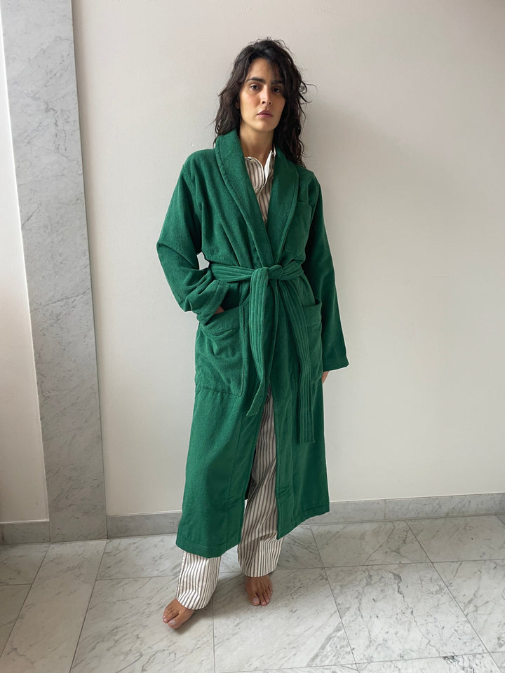 Classic Bathrobe, Teal Green TEKLA