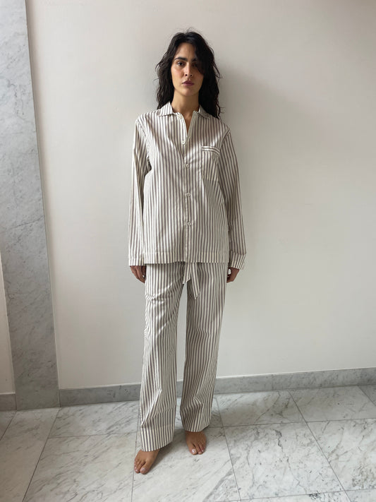 Pyjama Shirt, Hopper Stripes TEKLA