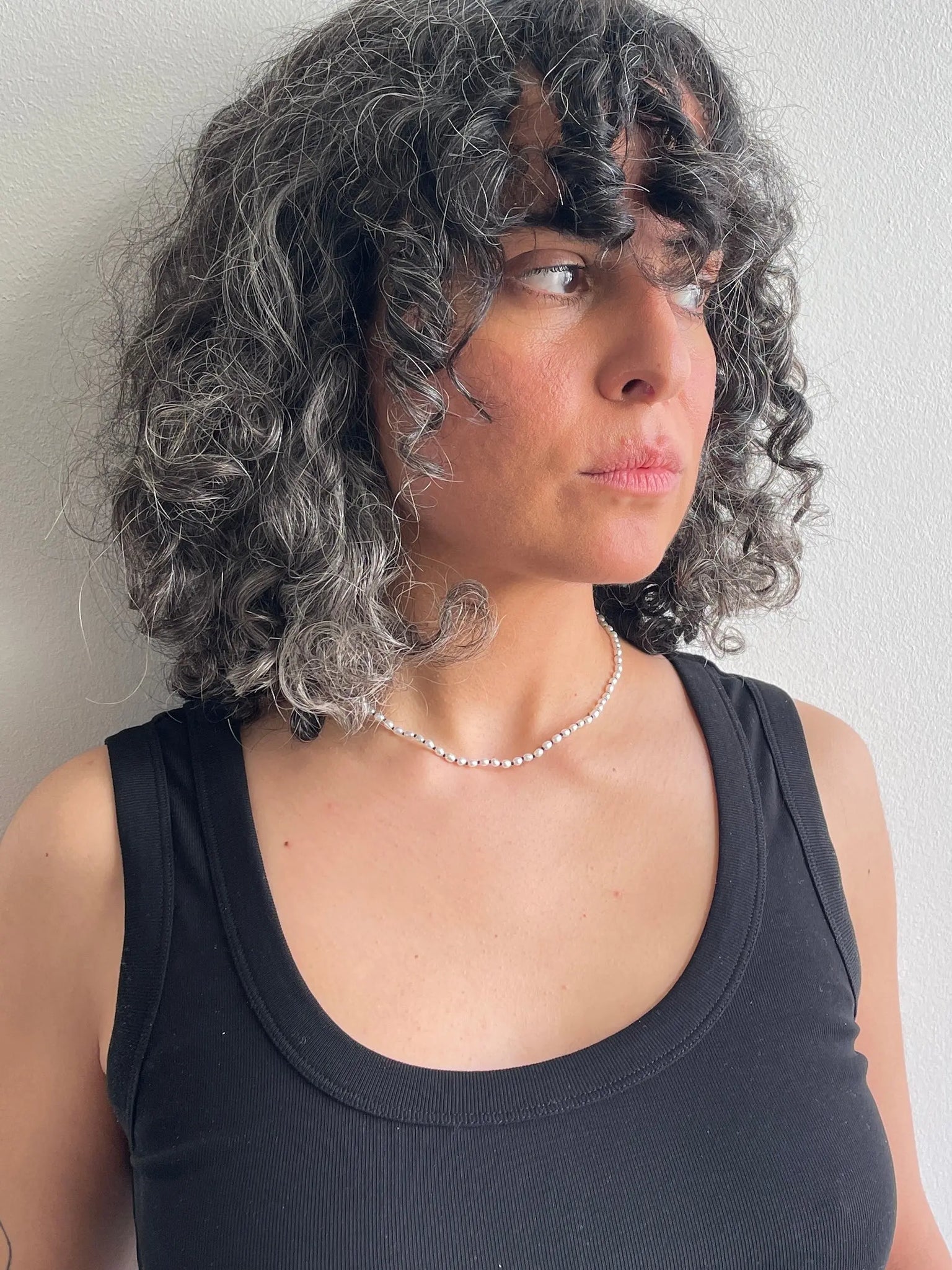 Tiny Pearl Collar, Silver SOPHIE BUHAI