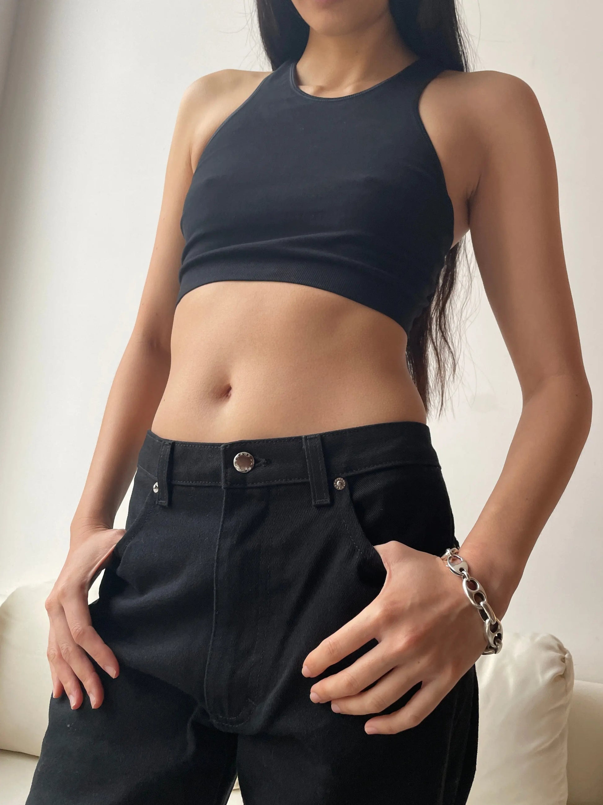 Oleta Highneck Bra, Black BASERANGE