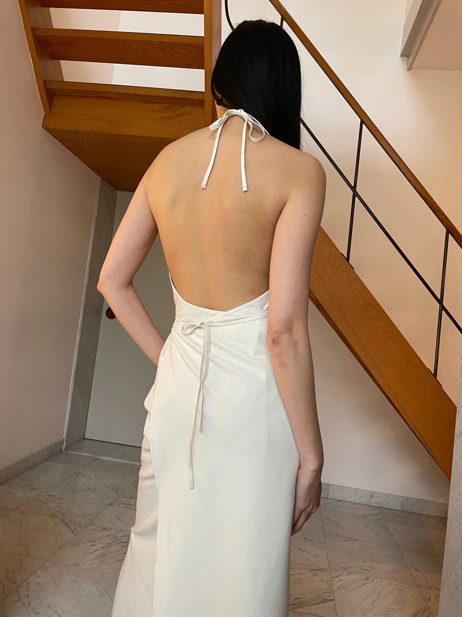 Apron Dress, Off White BASERANGE